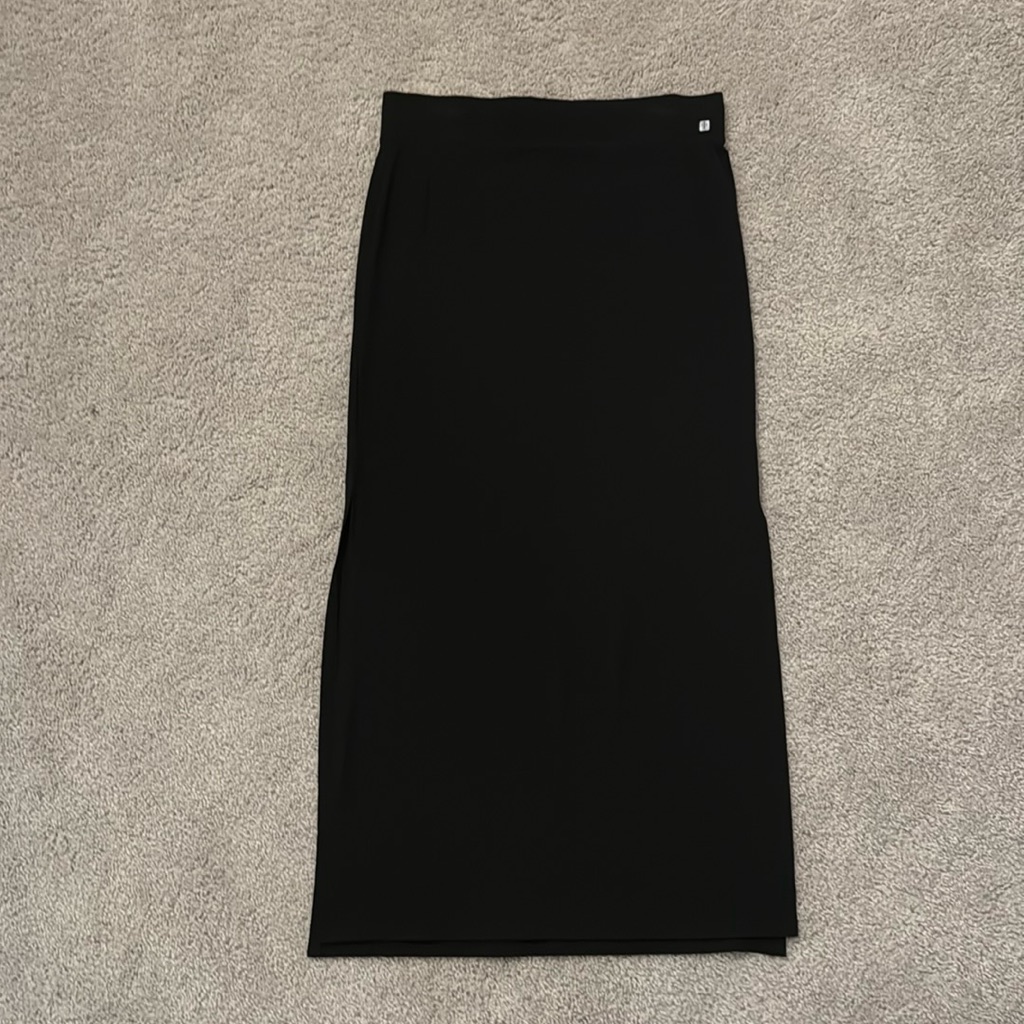 Womens Skirt With Side Slits Black Size M Jennifer Lopez Brand